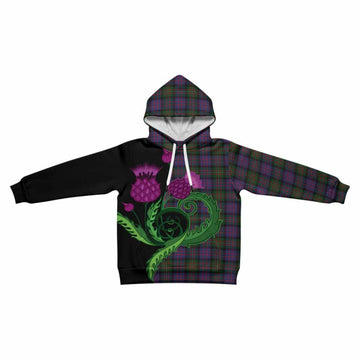MacDonell (McDonell) Tartan Kid Hoodie Traditional Scottish Thistle