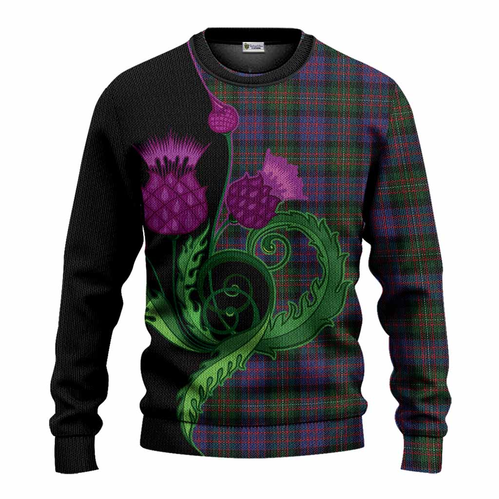 MacDonell (McDonell) Tartan Knitted Sweater Traditional Scottish Thistle