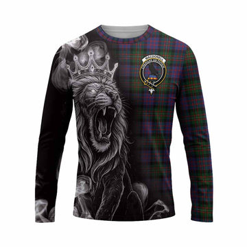 MacDonell (McDonell) Tartan Long Sleeve T-Shirt Roaring Lion Heritage