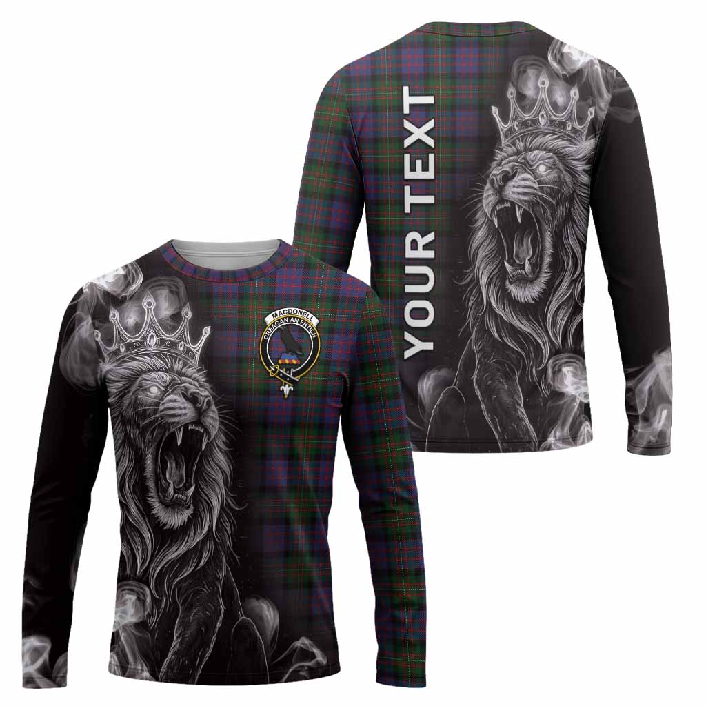 MacDonell (McDonell) Tartan Long Sleeve T-Shirt Roaring Lion Heritage