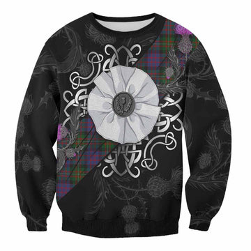 MacDonell (McDonell) Tartan Sweatshirt Jacobite White Rose Unisex - Tartan Vibes Clothing