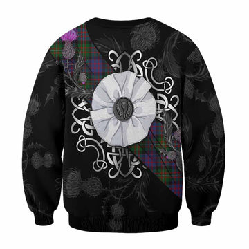 MacDonell (McDonell) Tartan Sweatshirt Jacobite White Rose - Tartan Vibes Clothing