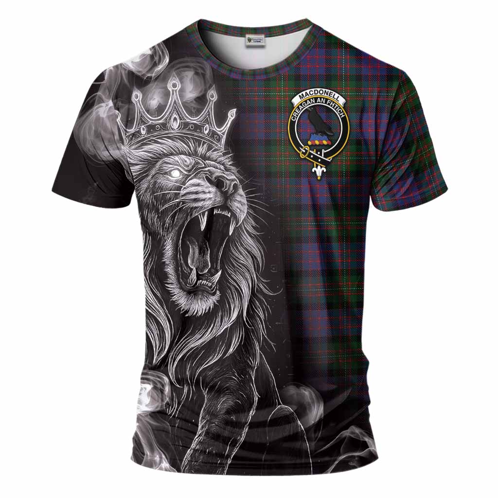 MacDonell (McDonell) Tartan T-Shirt Roaring Lion Heritage