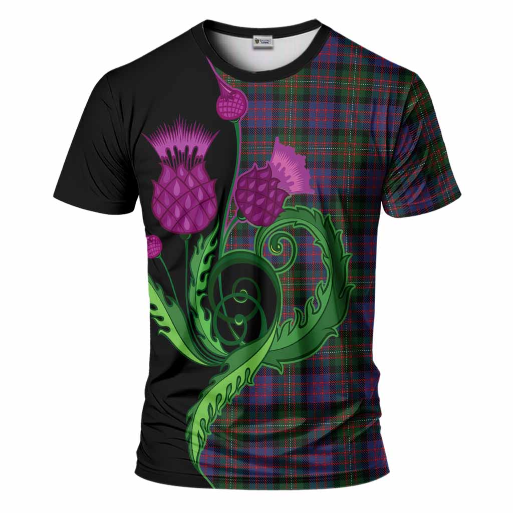 MacDonell (McDonell) Tartan T-Shirt Traditional Scottish Thistle