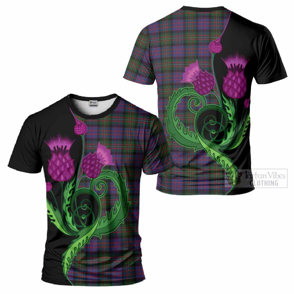 MacDonell (McDonell) Tartan T-Shirt Traditional Scottish Thistle