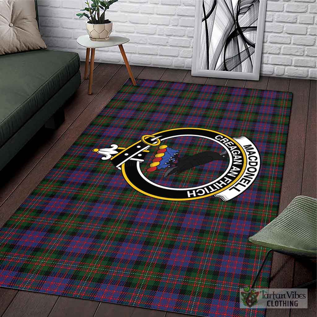 MacDonell (McDonell) Tartan Area Rug with Family Crest L 59*86 inch (150x220 cm) - Tartan Vibes Clothing