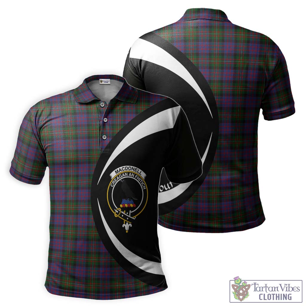 MacDonell (McDonell) Tartan Men's Polo Shirt with Family Crest Circle Style Kid - Tartan Vibes Clothing