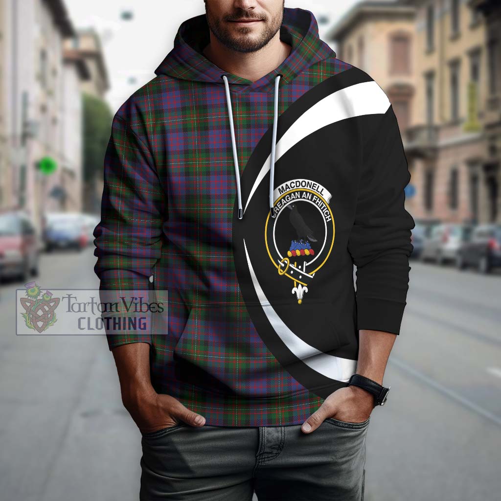MacDonell (McDonell) Tartan Hoodie with Family Crest Circle Style Zip Hoodie - Tartan Vibes Clothing