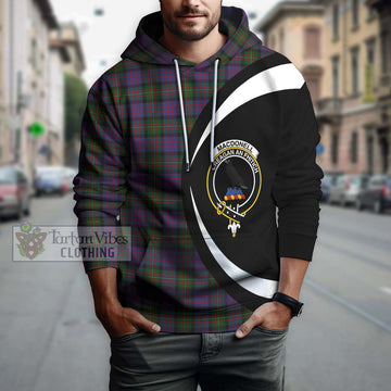 MacDonell (McDonell) Tartan Hoodie with Family Crest Circle Style Zip Hoodie - Tartan Vibes Clothing