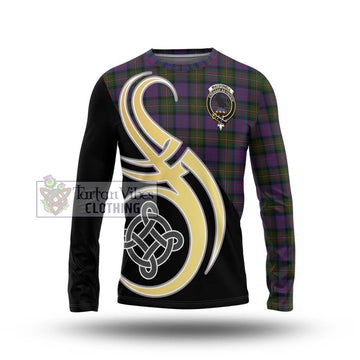 MacDonell (McDonell) Tartan Long Sleeve T-Shirt with Family Crest and Celtic Symbol Style Unisex - Tartan Vibes Clothing