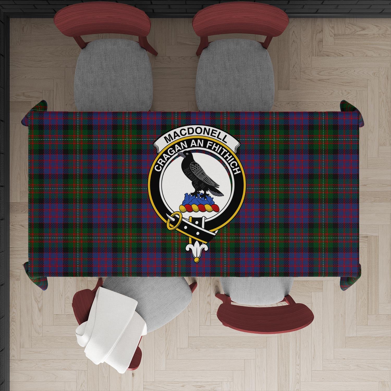 macdonell-of-glengarry-tatan-tablecloth-with-family-crest