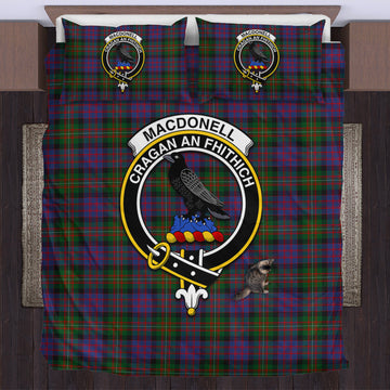 MacDonell of Glengarry Tartan Bedding Set with Family Crest