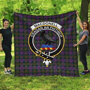 macdonell-of-glengarry-tartan-quilt-with-family-crest
