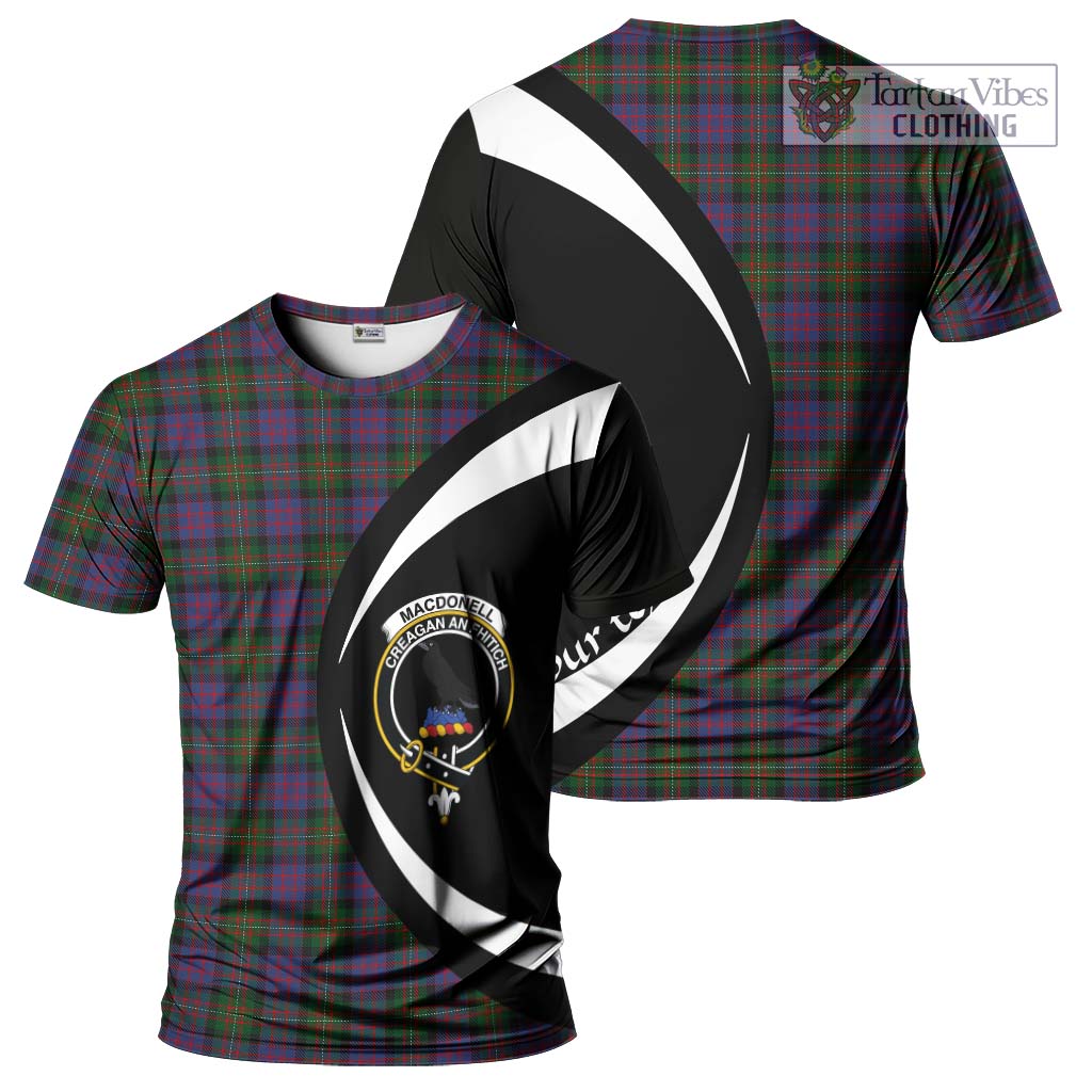 MacDonell (McDonell) Tartan T-Shirt with Family Crest Circle Style Kid's Shirt - Tartan Vibes Clothing