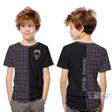 MacDonell (McDonell) Tartan Kid T-Shirt with Family Crest and Half Of Me Style