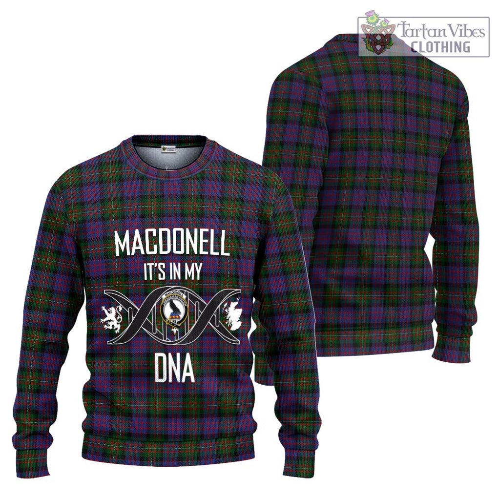 MacDonell (McDonell) Tartan Ugly Sweater with Family Crest DNA In Me Style Unisex - Tartan Vibes Clothing
