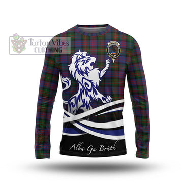 MacDonell (McDonell) Tartan Long Sleeve T-Shirt with Alba Gu Brath Regal Lion Emblem Unisex - Tartan Vibes Clothing