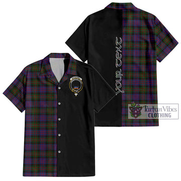 MacDonell (McDonell) Tartan Hawaiian Shirt with Family Crest and Half Of Me Style