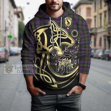 MacDonell (McDonell) Tartan Hoodie with Family Crest Celtic Wolf Style Zip Hoodie - Tartan Vibes Clothing