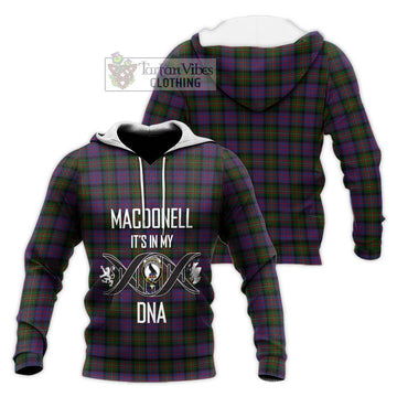 MacDonell (McDonell) Tartan Knitted Hoodie with Family Crest DNA In Me Style Unisex Knitted Pullover Hoodie - Tartan Vibes Clothing