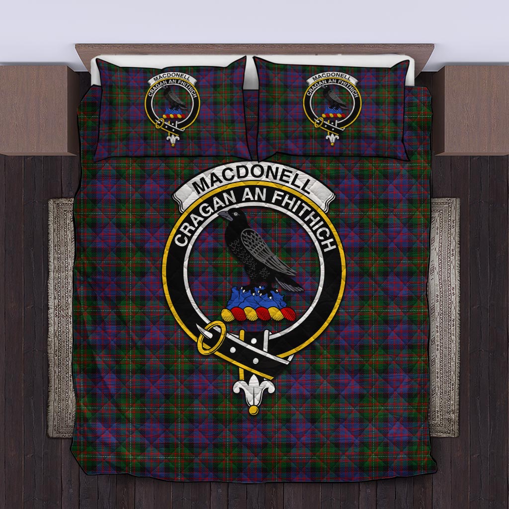 MacDonell (McDonell) Tartan Quilt Bed Set with Family Crest King - Tartan Vibes Clothing