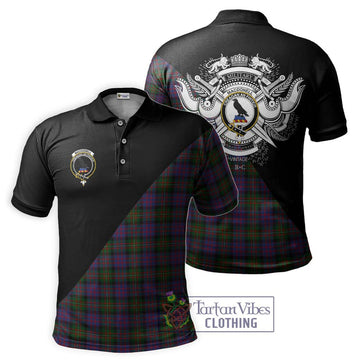 MacDonell (McDonell) Tartan Polo Shirt with Family Crest and Military Logo Style Kid - Tartan Vibes Clothing