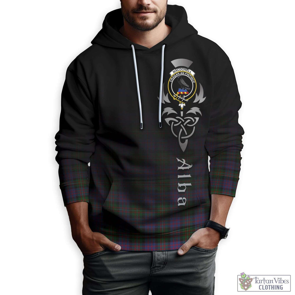 MacDonell (McDonell) Tartan Hoodie Featuring Alba Gu Brath Family Crest Celtic Inspired Zip Hoodie - Tartan Vibes Clothing
