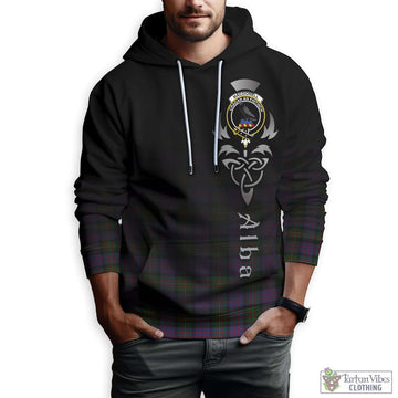 MacDonell (McDonell) Tartan Hoodie Featuring Alba Gu Brath Family Crest Celtic Inspired Zip Hoodie - Tartan Vibes Clothing