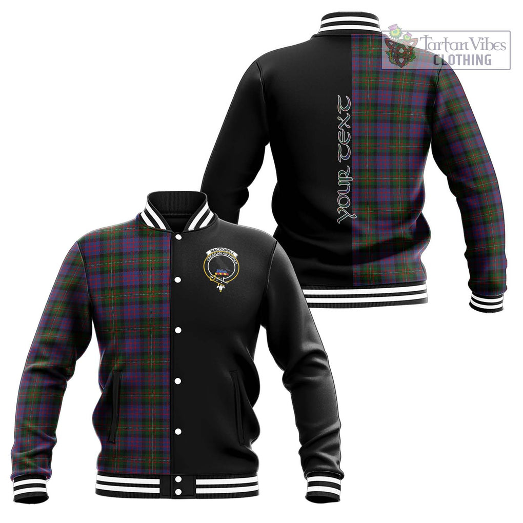 MacDonell (McDonell) Tartan Baseball Jacket with Family Crest and Half Of Me Style Unisex - Tartan Vibes Clothing