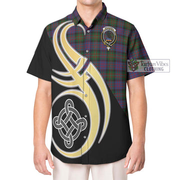 MacDonell (McDonell) Tartan Hawaiian Shirt with Family Crest and Celtic Symbol Style Kid - Tartan Vibes Clothing