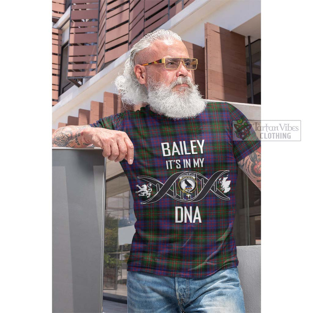 Tartan Vibes Clothing MacDonell of Glengarry Tartan Cotton T-shirt with Family Crest DNA In Me Style