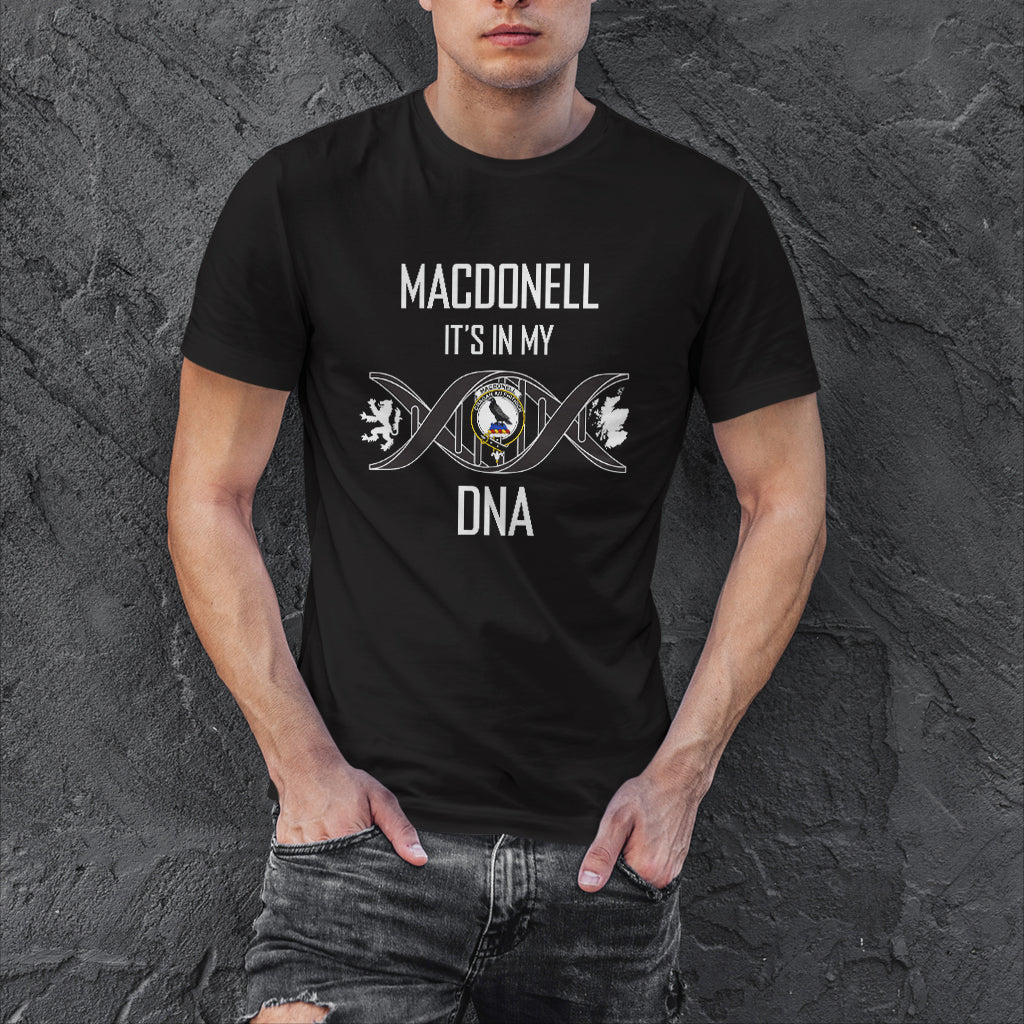 MacDonell (McDonell) Family Crest DNA In Me Mens Cotton T Shirt 4XL - 2D-tartanvibesclothing