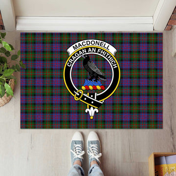 MacDonell (McDonell) Tartan Rubber Doormat with Family Crest L 60*90cm - Tartan Vibes Clothing
