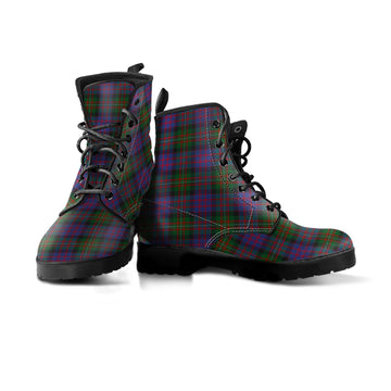 MacDonell (McDonell) Tartan Leather Boots Men' Boots - Tartan Vibes Clothing