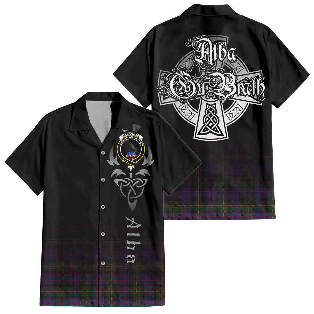 MacDonell (McDonell) Tartan Hawaiian Shirt Shirt Featuring Alba Gu Brath Family Crest Celtic Inspired Kid - Tartan Vibes Clothing