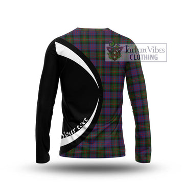 MacDonell (McDonell) Tartan Long Sleeve T-Shirt with Family Crest Circle Style - Tartan Vibes Clothing