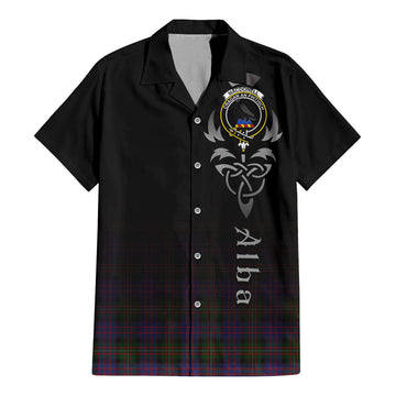 MacDonell (McDonell) Tartan Hawaiian Shirt Shirt Featuring Alba Gu Brath Family Crest Celtic Inspired - Tartan Vibes Clothing