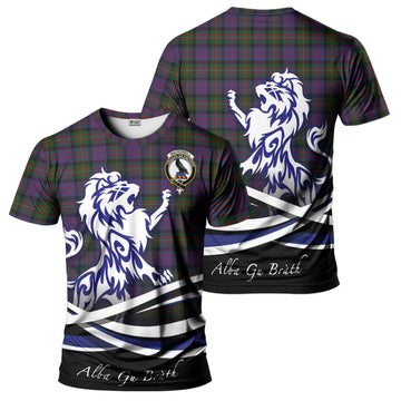 MacDonell (McDonell) Tartan T-Shirt with Alba Gu Brath Regal Lion Emblem - Tartan Vibes Clothing