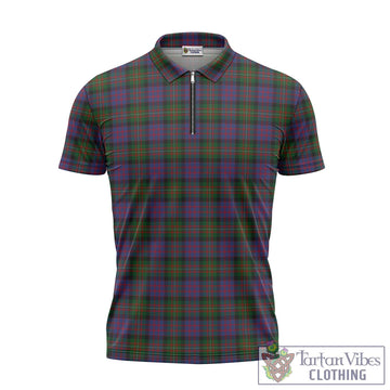 MacDonell (McDonell) Tartan Zipper Polo Shirt - Tartan Vibes Clothing