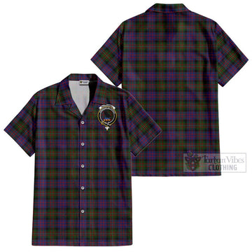 MacDonell (McDonell) Tartan Cotton Hawaiian Shirt with Family Crest - Tartan Vibes Clothing