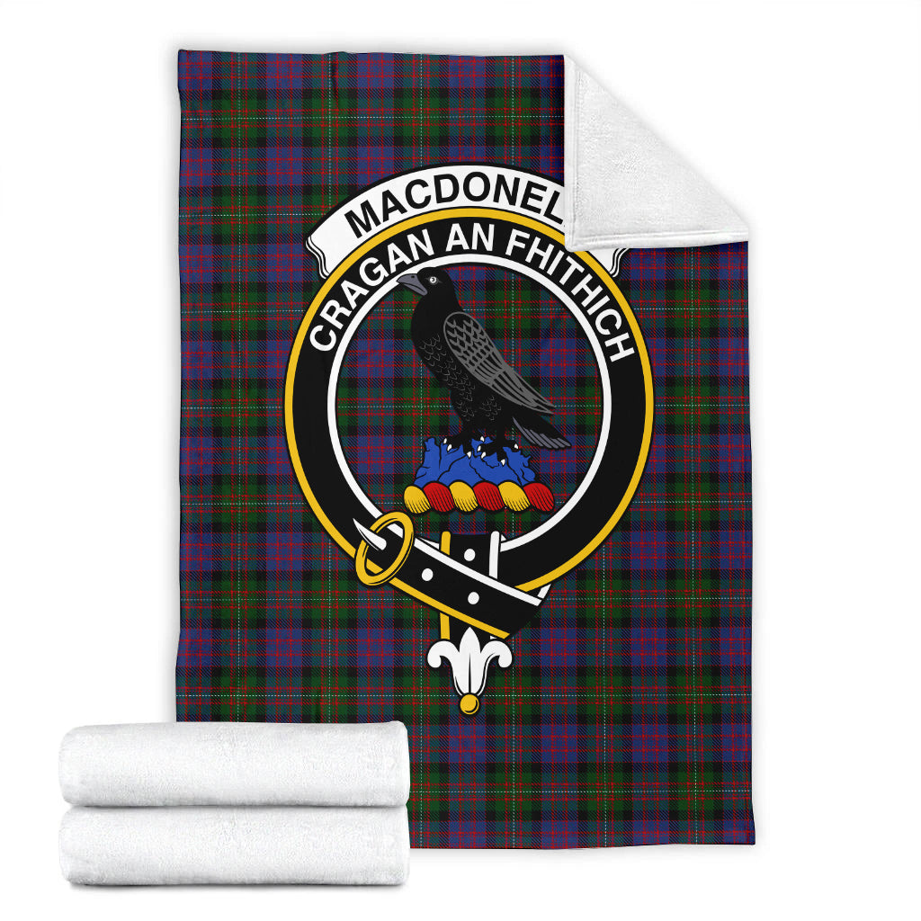 MacDonell (McDonell) Tartan Blanket with Family Crest - Tartan Vibes Clothing