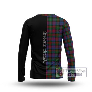 MacDonell (McDonell) Tartan Long Sleeve T-Shirt with Family Crest and Half Of Me Style