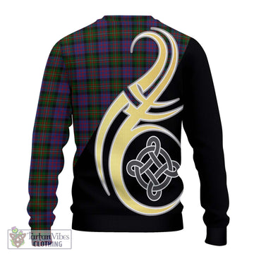 MacDonell (McDonell) Tartan Ugly Sweater with Family Crest and Celtic Symbol Style - Tartan Vibes Clothing