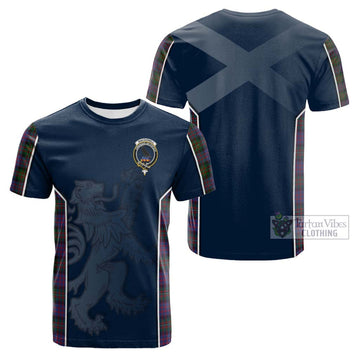 MacDonell (McDonell) Tartan Cotton T-shirt with Family Crest and Lion Rampant Vibes Sport Style