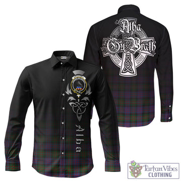 MacDonell (McDonell) Tartan Long Sleeve Button Up Featuring Alba Gu Brath Family Crest Celtic Inspired - Tartan Vibes Clothing