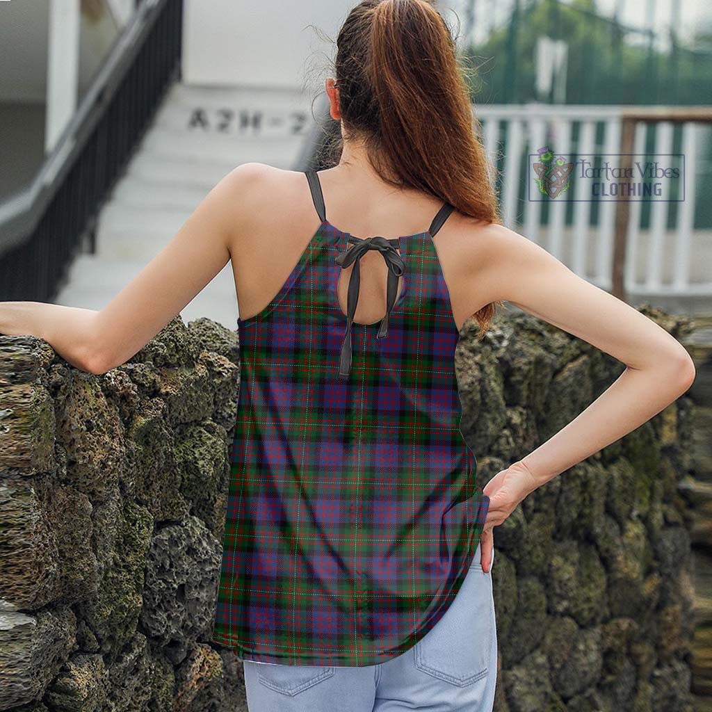 MacDonell (McDonell) Tartan Loose Halter Neck Camisole - Tartan Vibes Clothing