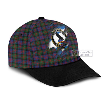 MacDonell of Glengarry Tartan Classic Cap with Family Crest In Me Style