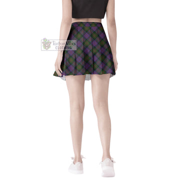 MacDonell (McDonell) Tartan Women's Plated Mini Skirt Cross Style - Tartan Vibes Clothing