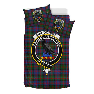 MacDonell of Glengarry Tartan Bedding Set with Family Crest