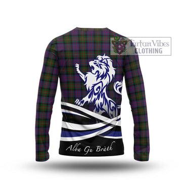 MacDonell (McDonell) Tartan Long Sleeve T-Shirt with Alba Gu Brath Regal Lion Emblem - Tartan Vibes Clothing